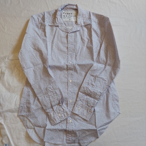 NWT Frank & Eileen Frank Superfine Cotton Poplin Button-Down Shirt - Picture 6 of 12